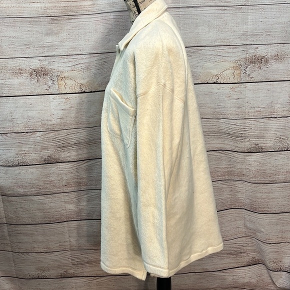 Vintage Chico’s Design Sherpa Shirt NWT Long Sleeve Button Down Natural Size XL - Picture 4 of 9